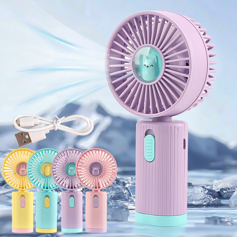 Eyelash Extension Fan - Cute Mini Handheld Fan USB Rechargeable