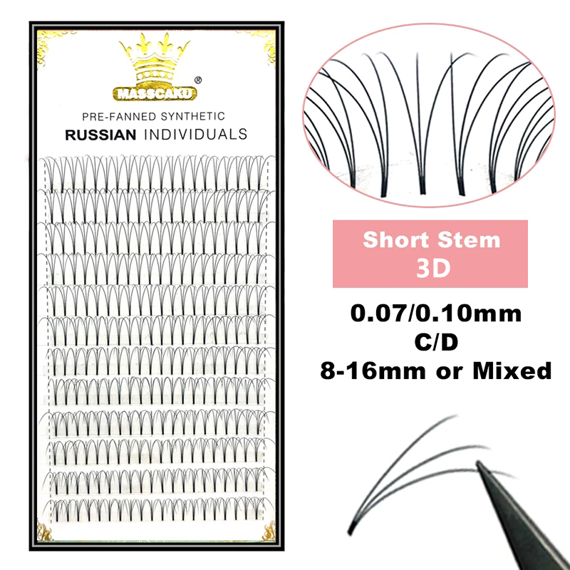 MASSCAKU Premade Nga Tập Thân  - đánh giá và giá Eyelash Extension Human Hair