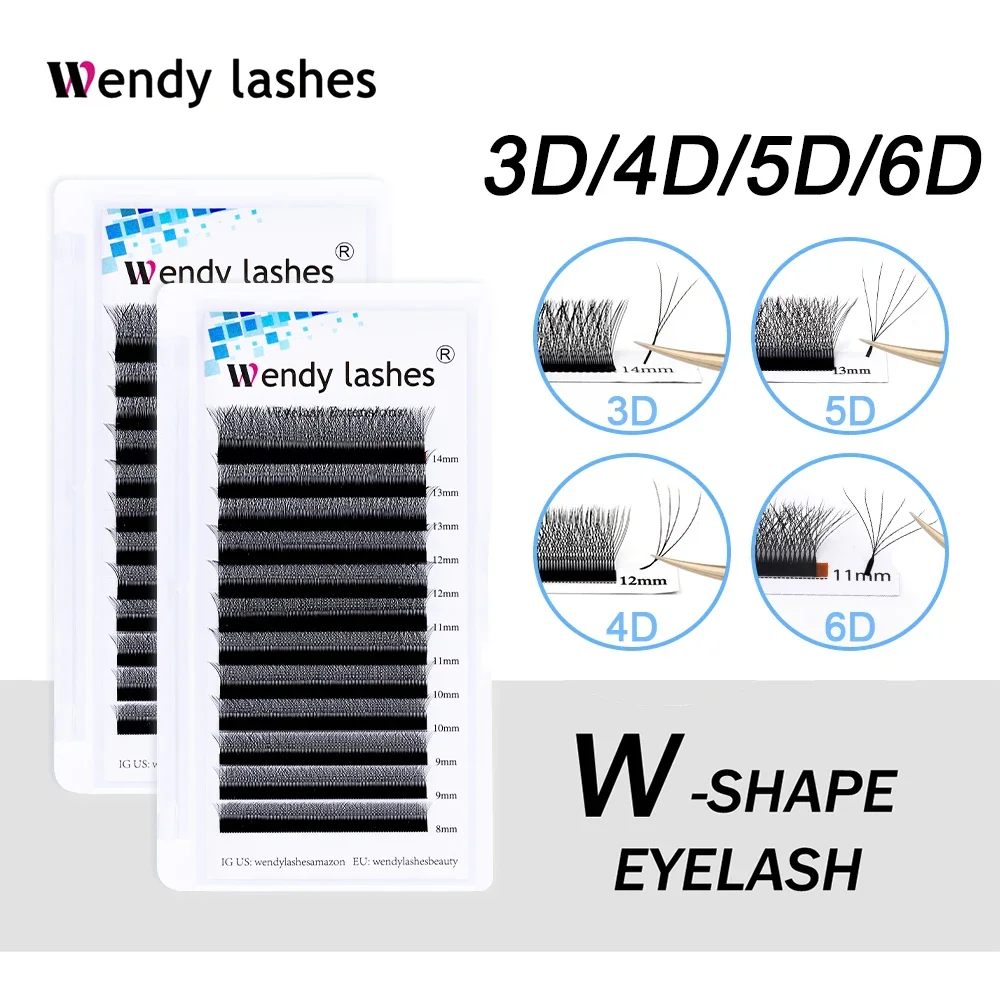 Wendy Lashes W Shape Supplies  - đánh giá và giá Eyelash Extension Human Hair