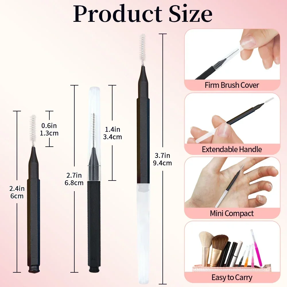 5/10/50PCS Mini Eyebrow Brush  - đánh giá và giá Eyelash Extension Fan