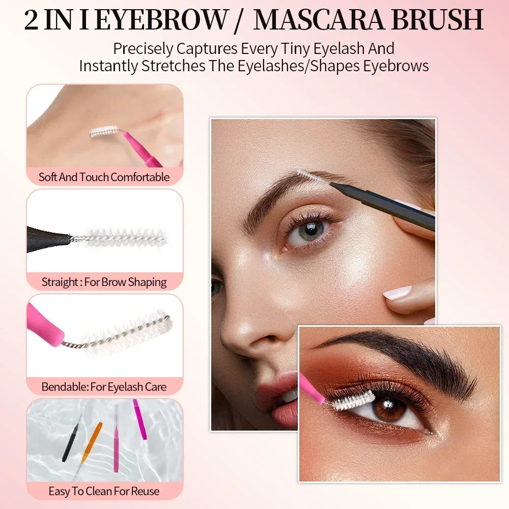 5/10/50PCS Mini Eyebrow Brush  - đánh giá và giá Eyelash Extension Fan