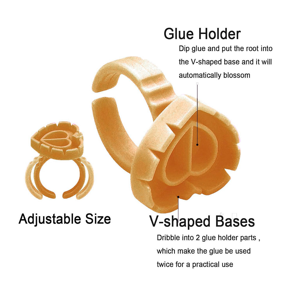 500PCS Glue Rings for Lash Ext - đánh giá và giá Eyelash Extension Fan