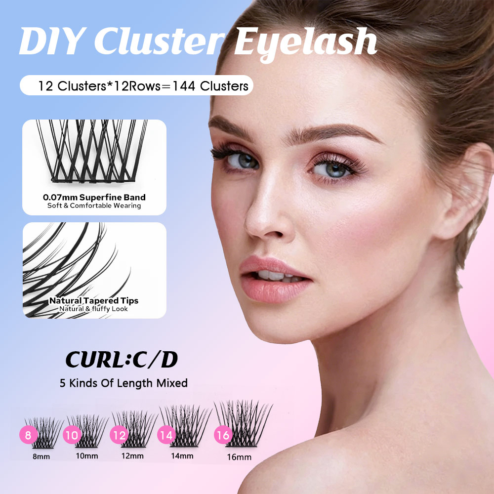 144 Large Capacity MASSCAKU Ey - đánh giá và giá Eyelash Extension Single Lash