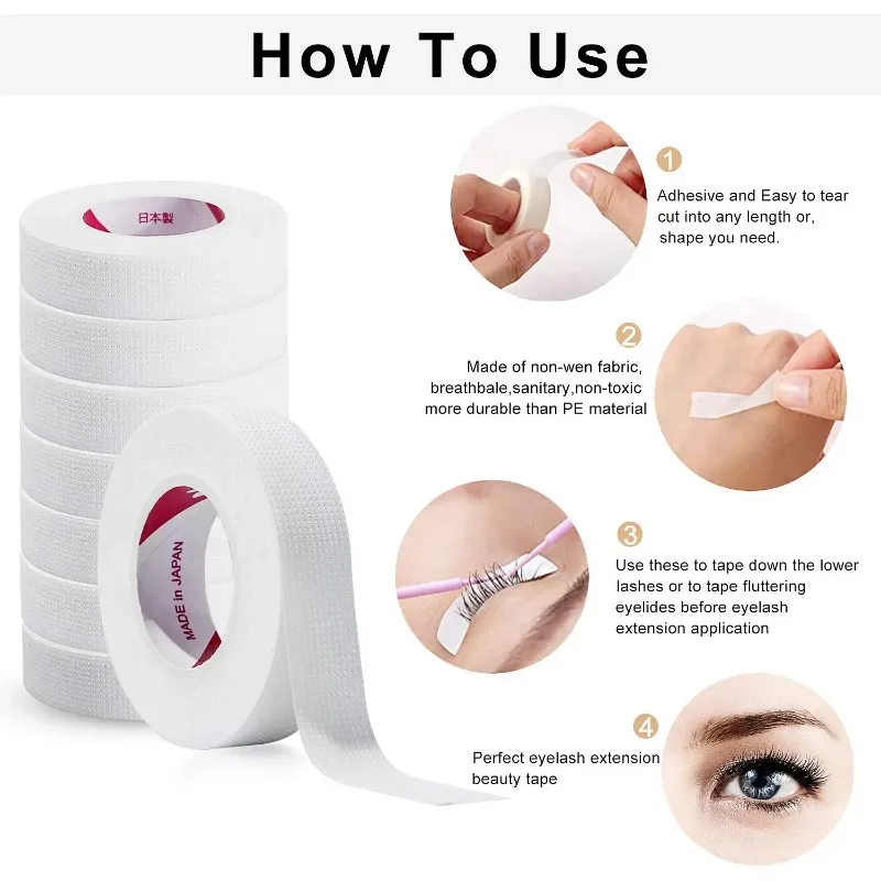 6 Rolls Japanese Insulating Ta - đánh giá và giá Eyelash Extension Eye Mask