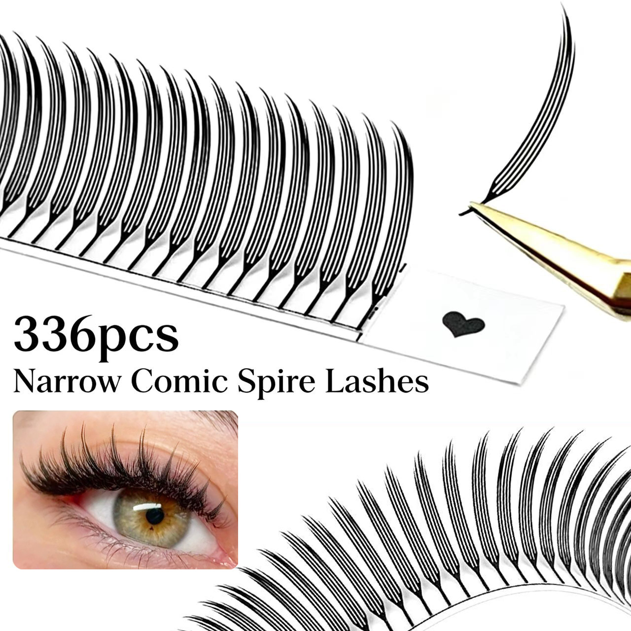 MIOFIA New Comic Spire False E - đánh giá và giá Funny Eyelash Extension