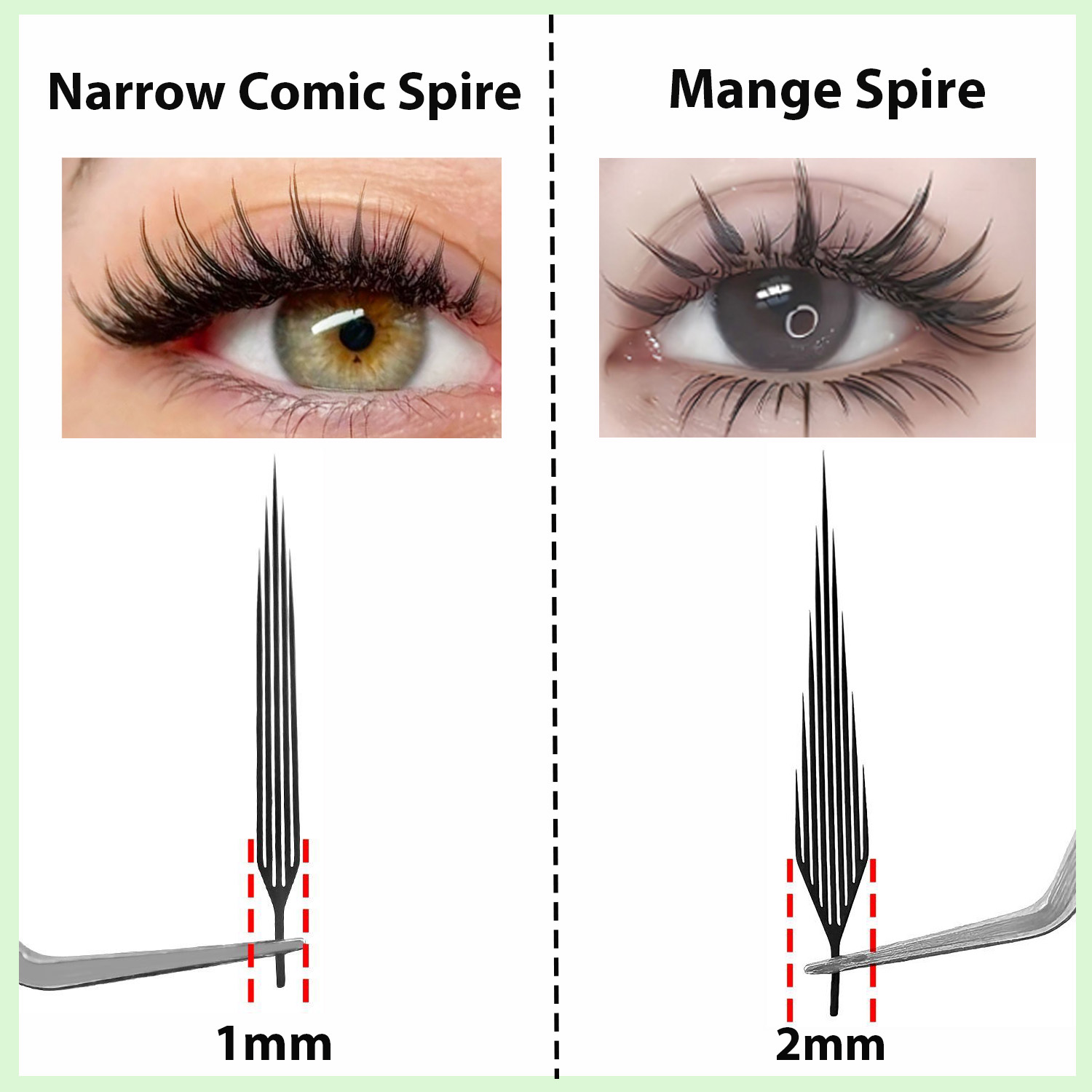 MIOFIA New Comic Spire False E - đánh giá và giá Funny Eyelash Extension