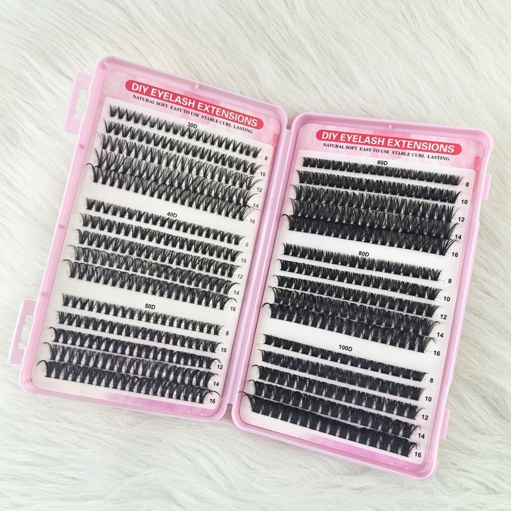 8-16mm Length False Eyelashes  - đánh giá và giá Eyelash Extension Fan