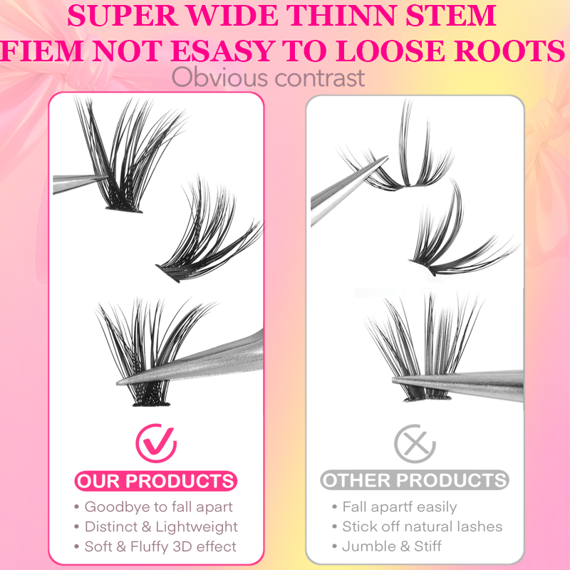 120/240/392/600 Pcs False Eyel - đánh giá và giá Funny Eyelash Extension