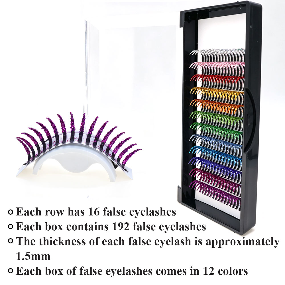 Color Glitter DIY Cluster Lash - đánh giá và giá Funny Eyelash Extension